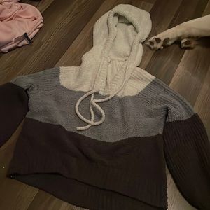 Small crop top hoodie